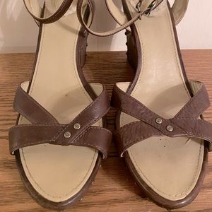 Ugg Brown Platform Heels 8.5